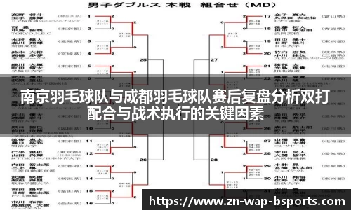 南京羽毛球队与成都羽毛球队赛后复盘分析双打配合与战术执行的关键因素